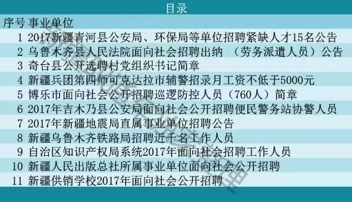 新疆阜康最新招聘信息匯總